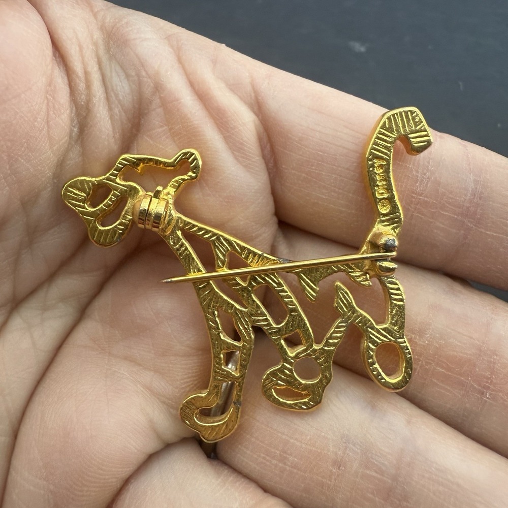 Disney Tigger Gold Tone Brooch 1.5" Vintage Disney Tigger Pin Winnie The Pooh - Picture 5 of 6
